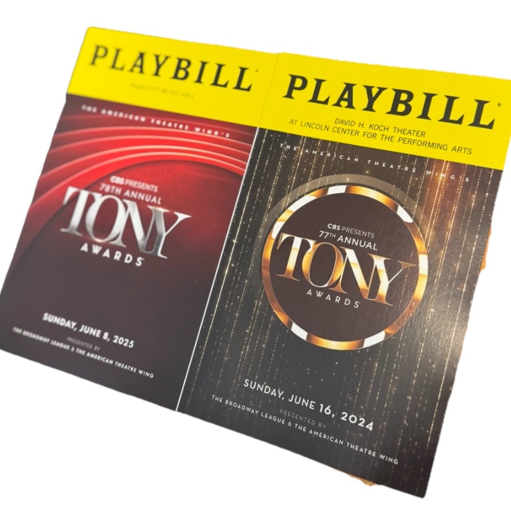 77th And 78th Annual Tony Awards 2024 & 2025 Playbills PROGRAM